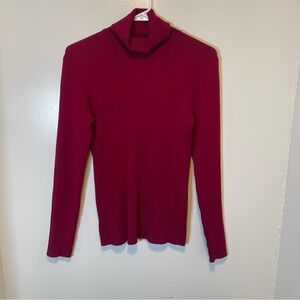 Madison Grey Red Turtleneck Sweater women’s size‎ large